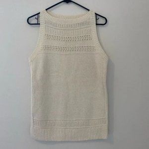 LOFT knitted sweater vest, size small